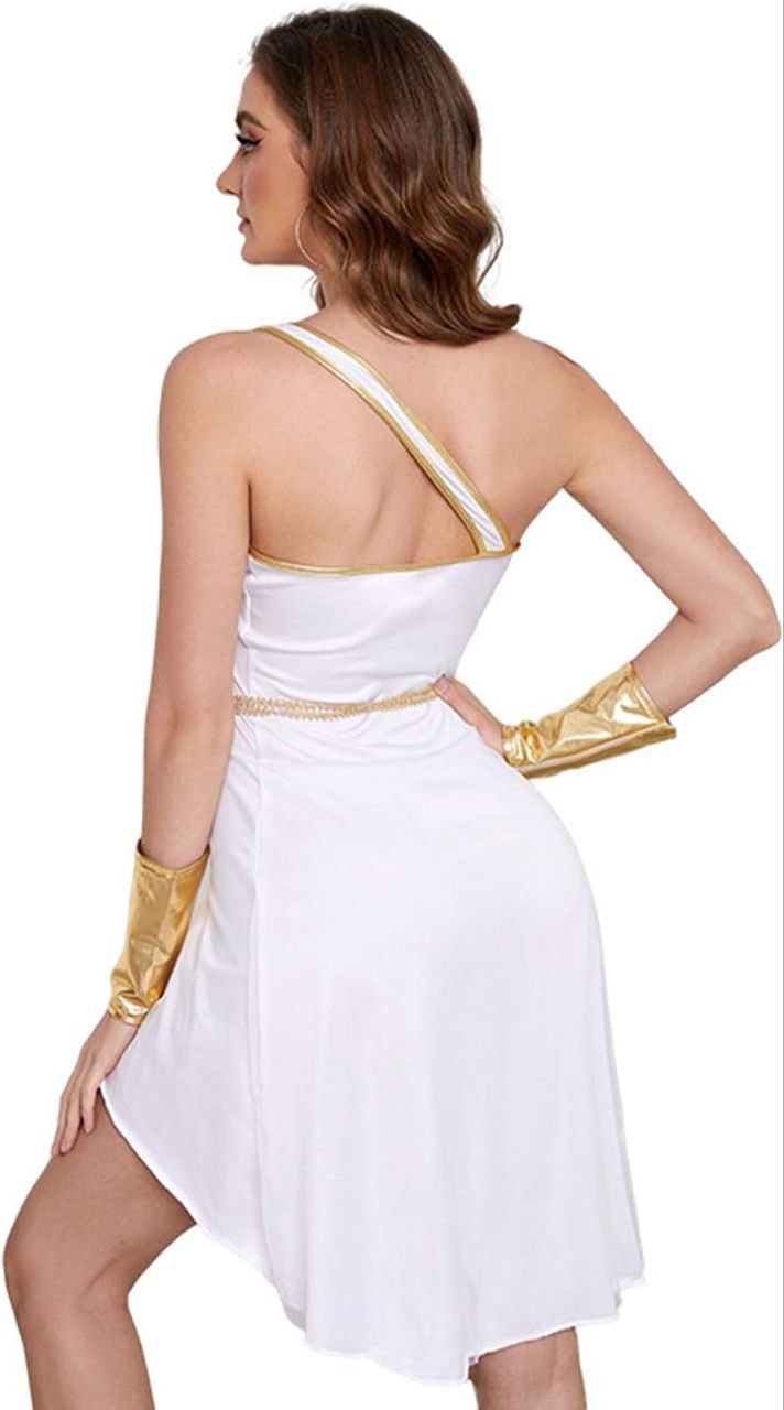 White and Gold Bodysuit