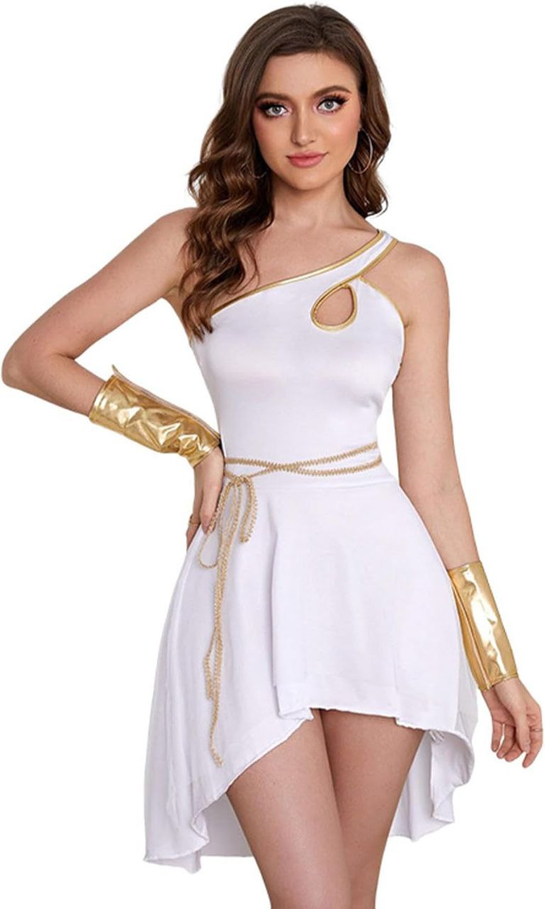 White and Gold Bodysuit