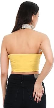 Sunshine Bloom Embroidered Halter Crop Top